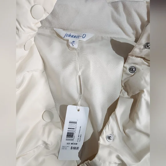 johnnie-O Lina Puffer Vest In Birch NWT M - Picture 6 of 7